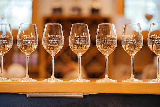 Boathouse_Mexican-Dinner_Riesling-glass-lineup
