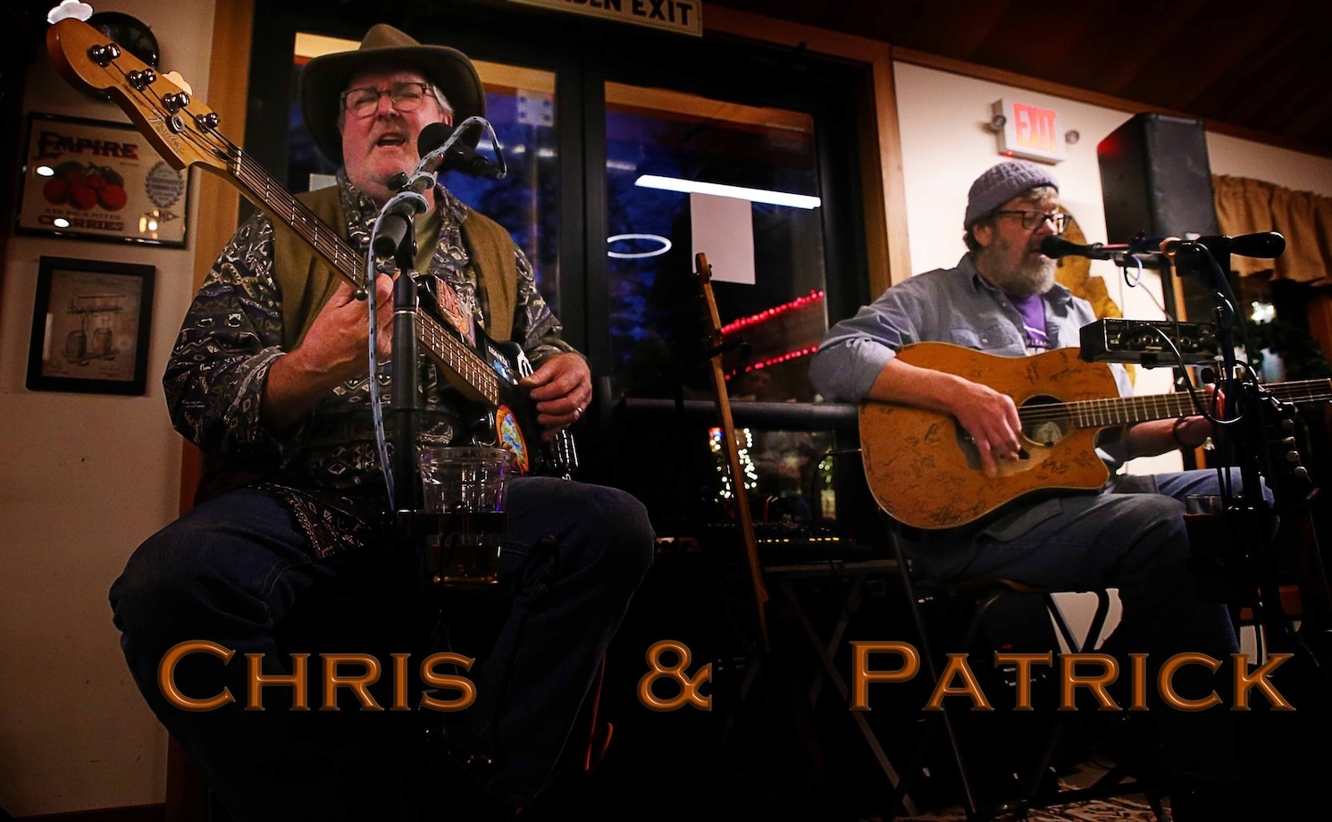 Chris Skellenger and Patrick Niemesto , Sunday afternoon, 3:00 – 5:30 p.m.